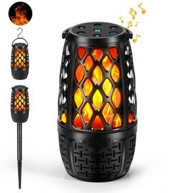 Hyly100 Plomixius Outdoor Speakers Colorful Led Flame Speaker Gift For Men Torch At