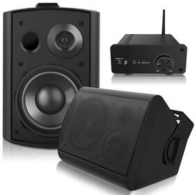 Ef-b260 Pohopa 5.25 Inch Outdoor Speakers With Bluetooth Stereo Amplifier Receiver