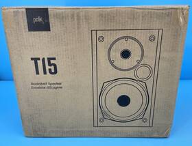 Am1565-b Polk T15 Bookshelf Speaker Black