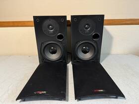 Polk Audio 747192118785 T15 Bookshelf Speakers Hifi Stereo Vintage Home Black Front