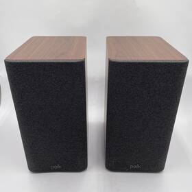 R100 Polk Audio 747192134068 Reserve Small Bookshelf Speaker For Dynamic Walnut Brown