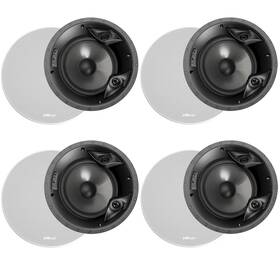 80fxrtwpr Polk Audio 80f/x-rt Vanishing 8 Inch In Ceiling Speakers - 4 Pack White