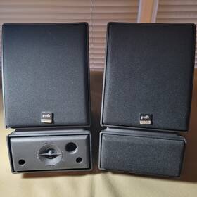 9135274 Polk Audio Pair Of M3 Monitor Speakers Series 2 Black. Power 100w. 11 Inch Nice