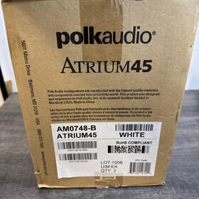 Am0748-b Polk Audio Atrium 45 All-weather Indoor/outdoor Speakers Set 2 Pair White New