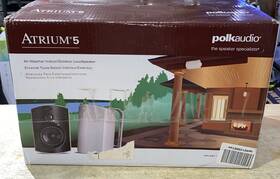 Atrium5w Polk Audio Atrium 5 Outdoor Speakers With Powerful Bass Pair White - Brandnew