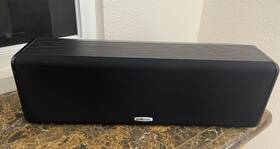 Cs20 Polk Audio Center Channel Speaker Black. Tested Excellent Sound Quality