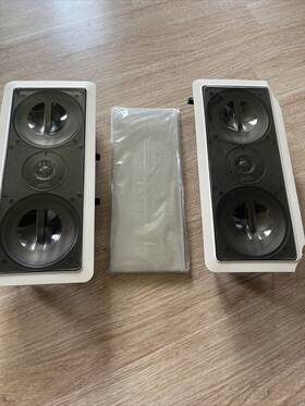 Mw7006 Polk Audio Vtg Ab805 In Wall And Ceiling Speakers Rare 1994 Set Of 2