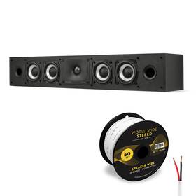 Mxt3514250 Polk Audio Monitor Mxt35 Low-profile Center Channel Speaker With 14 Gauge Speak