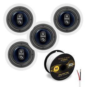 Rc6s4p1425 Polk Audio Rc6s In Ceiling Speakers Cable Bundle 4 Pack