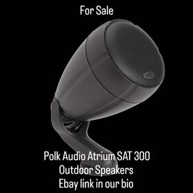 Sat300 Polk Audio Outdoor Speakers Atrium Premium Sound Weatherproof Design