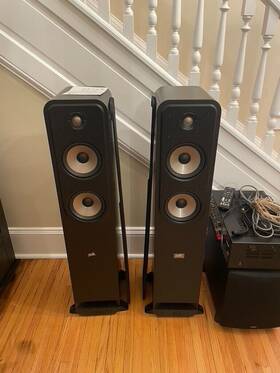 Es55 Polk 2 X Audio Signature Elite Speakers - Barely Used Fantastic Condition