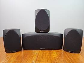 Polkaudio Rm6000 Polk Audio Rm6005 Surround Satellite And Center Black Speakers Set Of 4 Tested