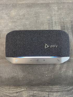Sy20 Poly Sync Usb-a Speakerphone Table Handheld Plantronics Black Gray Compact