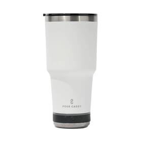 B0dzswhctw Pour Caddy Go 28 Oz Tumbler With Bluetooth Speaker Insulated Stainless Steel Travel