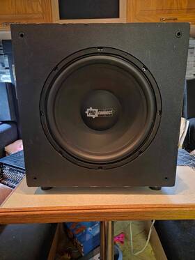 Pctsw12100 Pro Conncet 12 Inch Powered Sub Woofer Pro-connect Pctsw100- Deepsolid Bass-home Theater