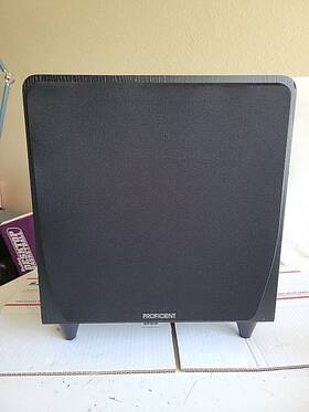 Fs10 Proficient 664254020025 Protege 10 Dual-drive Powered Sub With 250w Amp Black