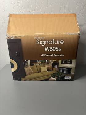 W695s Proficient Signature Round 6.5 Inch Inwall Speakers Woofers 150w 1 Pair
