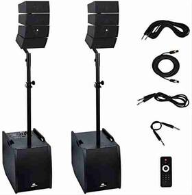 Proreck 6974210700248 Club Aef Powered Pa Speaker System Line Array 12 Inch Dj Set