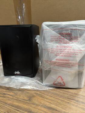 Pbap5-blk Psb Alpha Lr1 Bookshelf Stereo Speakers Pair Black Ash New