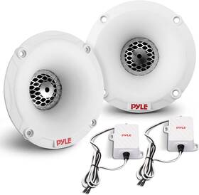 Pyle 842893150260 Pyleusa Marine Tweeter Speaker System One Pair 1inch Pei White Dome