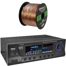R-pt272aubt-eb16g50ft-cca Pyle-enrock Pt272aubt Home Theater Bluetooth Receiver 50 Feet 16 Gauge Speaker Wire