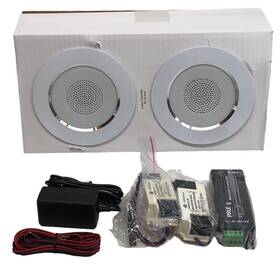 Pdictbl4 Pyle 4 Inch Pair Of Bluetooth Flush Mount In-wall In-ceiling 2-way Home Speaker Syst