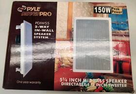 Pdiw55 Pyle Dryver Pro 2-way In-wall Speaker System 150w Peak Power - One Pair