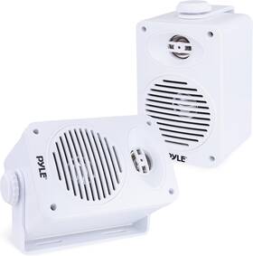 Pyle Pdwr35wt.1 3.5 Inch 2-way Speakers Pair 200w Waterproof With 1/2 Polymer Tweeter