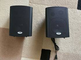Pdwr53btbk Pyle Bluetooth Indoor Wall Mount Bookshelf Stereo Speakers