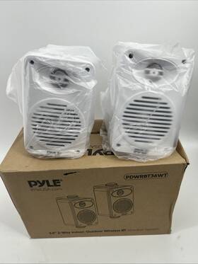 Pdwrbt36wt.1 Pyle Bluetooth Indoor Outdoor Speakers - 200 Watt Dual Waterproof 3.5 See Descri