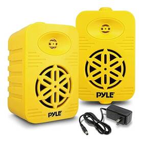 Pdwrbt46yl Pyle Pyleusa 300 W 4 Inch Bt Indoor Outdoor Speakers Pair - Yellow Open Box