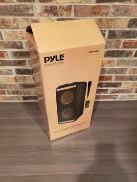 Pphp288b Pyle Pro Dual 8 Inch 2-way 600w Portable Bluetooth Pa Speaker With Lights
