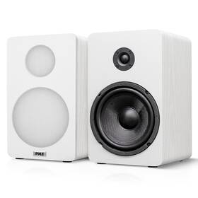Psmsp6wh Pyle 6.5 Inch 2-way Hifi Home Theaterwired Bookshelf Speakers - Pair White