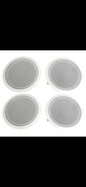 Psw108 Pyle Home Ohms Round Flush Mount Wall And Ceiling Speakers 100% New