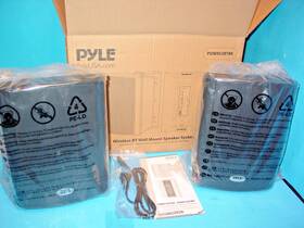 Pwr53btbk Pyle Wireless Bt Wall Mount Speaker System Active Powered