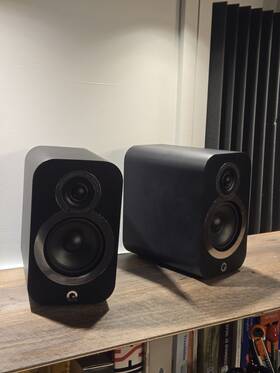 3010i Q Acoustics 4 Inch 2-way Bookshelf Speakers - Carbon Black