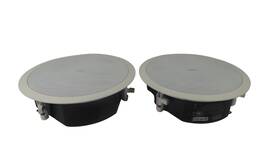 Ad-c6t-lp Qsc Ac-c6t-lp Acousticdesign 2-way Low-profile Ceiling Speaker Pair Ad-c6t-lp Qsc Ac-c6t-lp Acousticdesign 2-way Low-profile Ceiling Speaker Pair