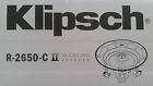 R-2650-cii R2650c Klipsch 7 Available