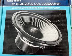 40-1350a Radio Shack 12 Inch Dual Coil Subwoofer