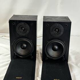 40-5022 Rca 4-5022 2-way Bookshelf Speakers Pair 8 Ohm Stereo Home Audio Tested