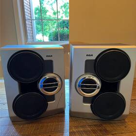 Rs2656 Rca Audio System Speakers X2 50w Home-surround Main Woofers Rs2656 Rca Audio System Speakers X2 50w Home-surround Main Woofers