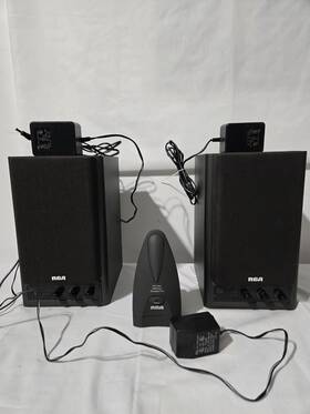 Wsp200 Rca Wireless Speaker Set With Power Cords