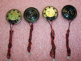 4413m Rdi Qty 30 28mm Round Magnetic Speakers 32 Ohm 0.5w 10 Inch Wires Mylar Cone