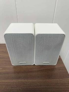 Realistic 312843105973 Minimus 77 8 Ohms 55 W Two White Speakers Very Good Realistic 312843105973 Minimus 77 8 Ohms 55 W Two White Speakers Very Good