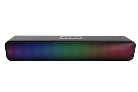 Asb100bt Riptunes Portable Bluetooth Sound Bar With 6 Changing Led Lights Built-in Mic Dynami