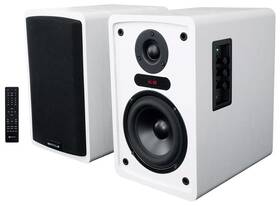 800w Rockville 613817140175 Elite-5w White Home Audio 5.25 Inch Bluetooth Bookshelf Speakers-eb