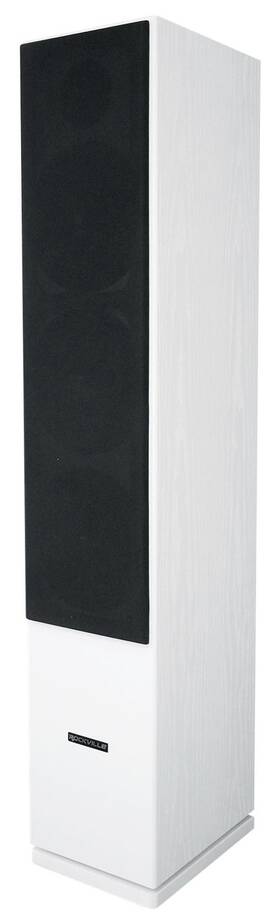 Rockville 613826617842 1 Rocktower 68w White Home Audio Tower Speaker Passive 8 Ohm