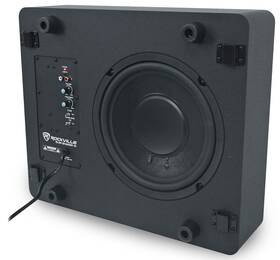 Rockville 613826661937 Slim Shaker 10 Inch Under Or Behind Couch Home Theater Powered Subwoofer