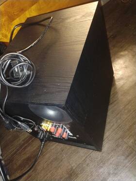 400w Rockville 819216025567 Rock Shaker 8 Inch Black Powered Home Theater Subwoofer Sub