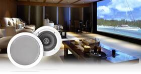 Hc85-16 Rockville Pair White 8 Inch 700 Watt In-ceiling Home Theater Speakers 16 Ohm Poly Hc85-16 Rockville Pair White 8 Inch 700 Watt In-ceiling Home Theater Speakers 16 Ohm Poly